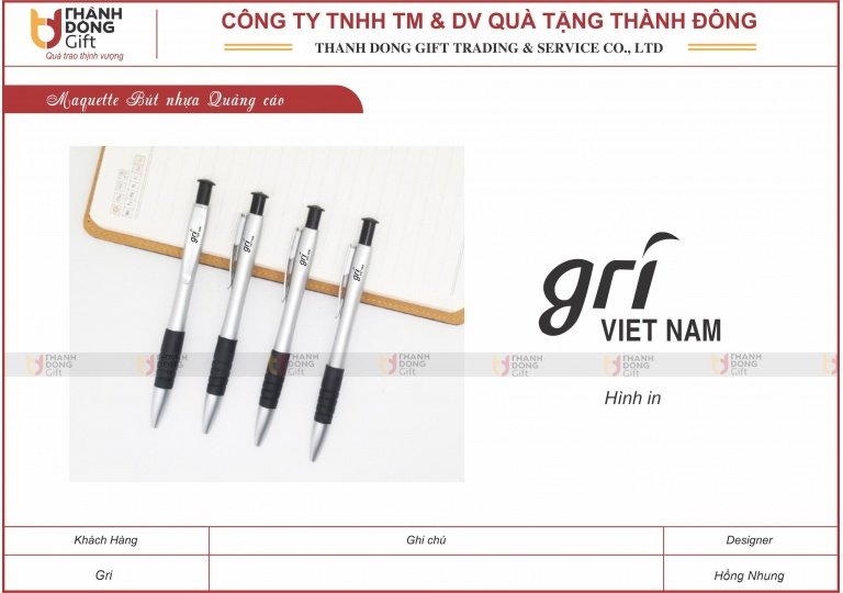 Bút Nhựa Quảng Cáo - GRI