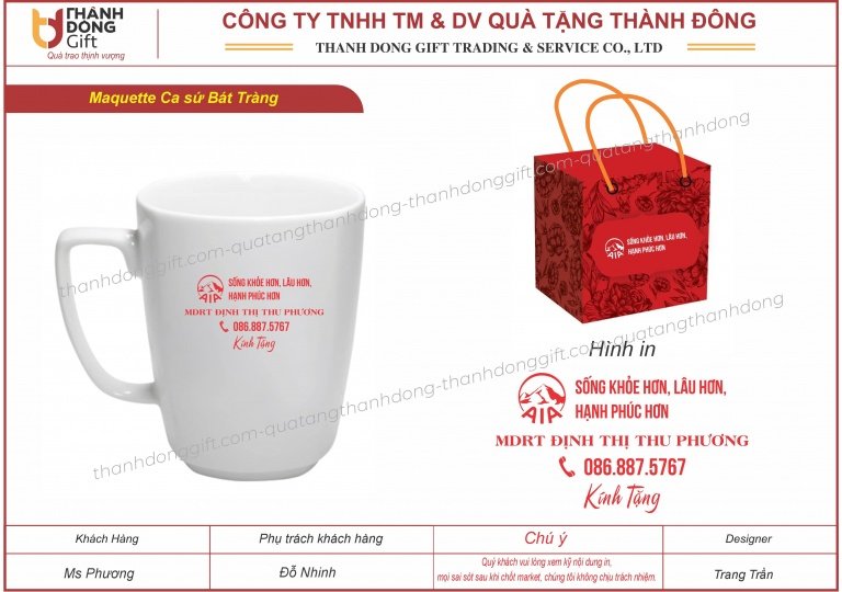 ca sứ bát tràng dáng vuông - aia sống khỏe