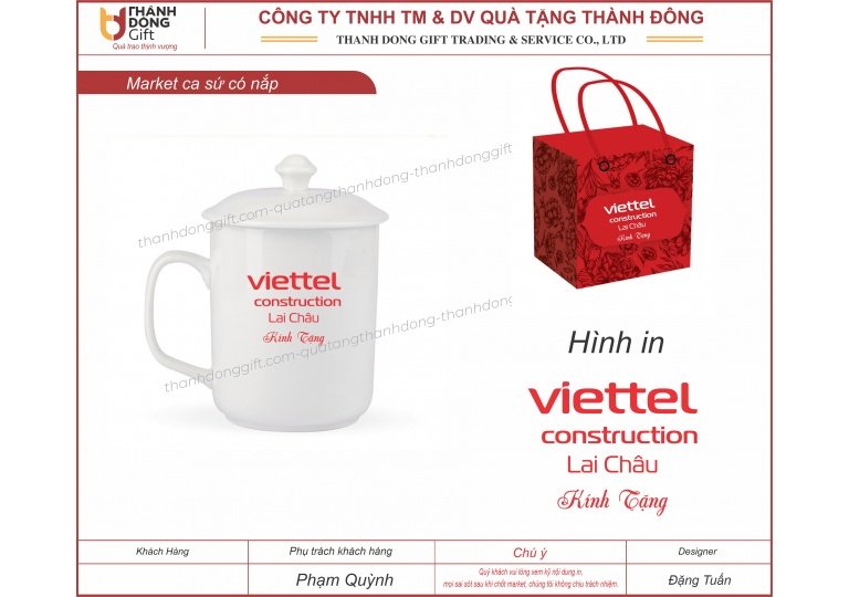 Ca sứ Bát Tràng có nắp - Viettel