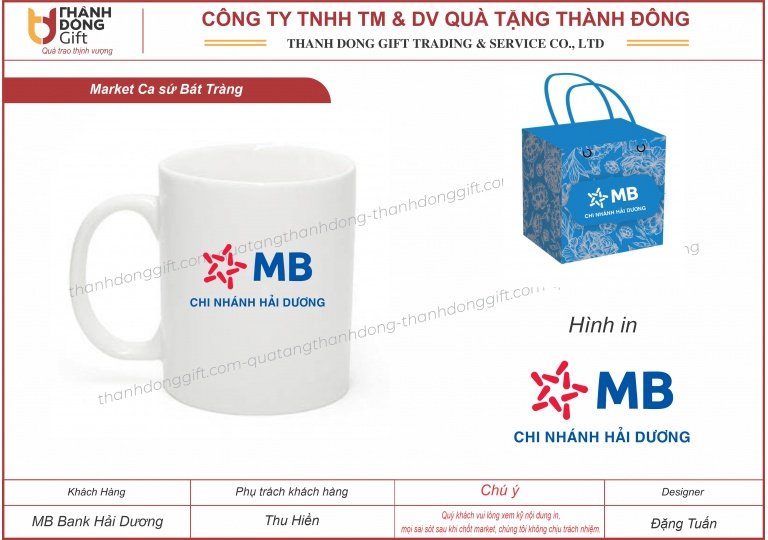 Ca sứ Bát Tràng dáng chữ C - MB Bank