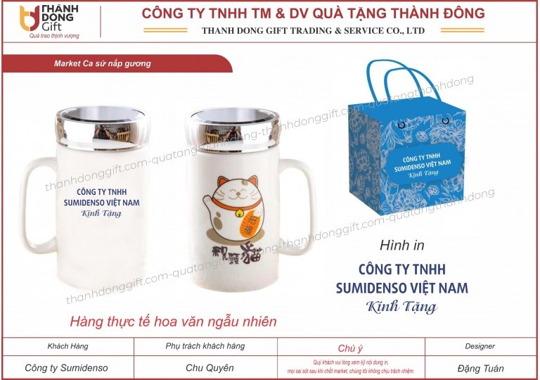 ca sứ nắp gương - sumidenso việt nam