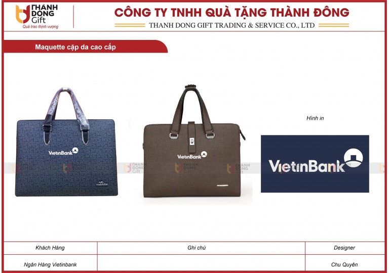 Cặp Da Cao Cấp - Ngân Hàng Vietinbank