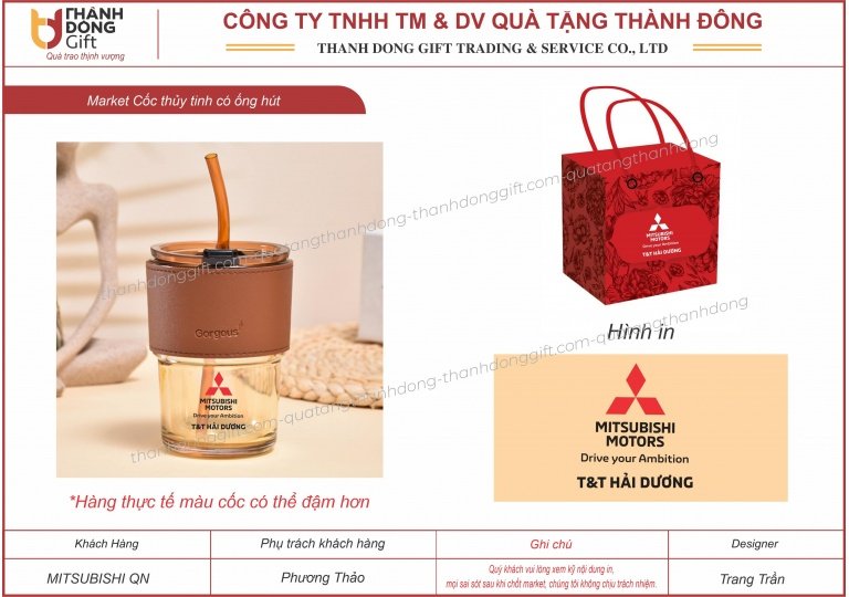 cốc bao da có ống hút - mitsubishi hải dương