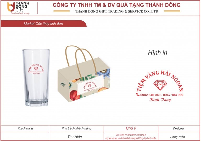 Cốc cao Việt Tiệp VT07 - Vàng bạc Hải Ngoan