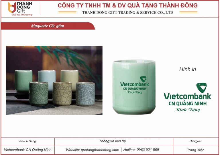 Cốc Trà Gốm - Vietcombank CN Quảng Ninh