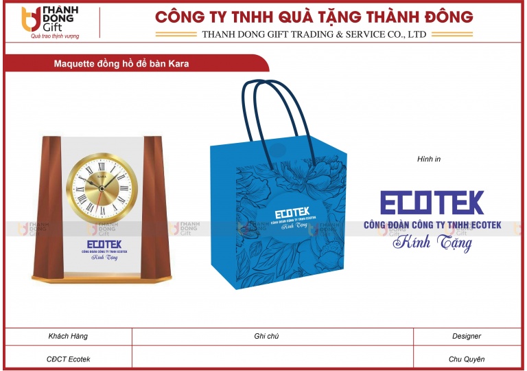 Đồng Hồ Để Bàn - CĐCT Ecotek