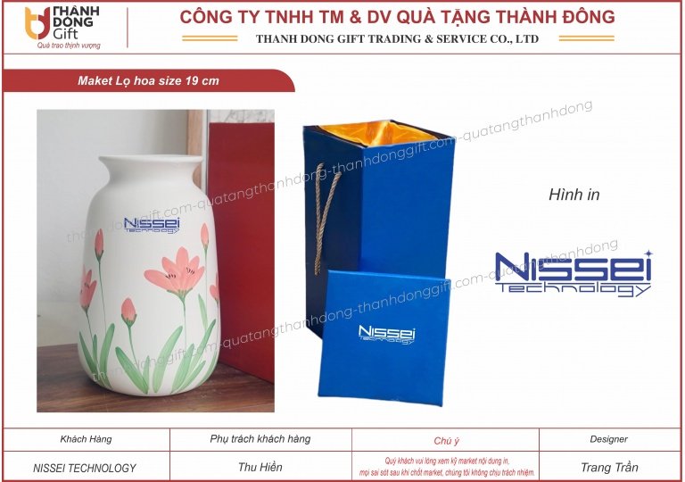 lọ hoa bát tràng - nissei