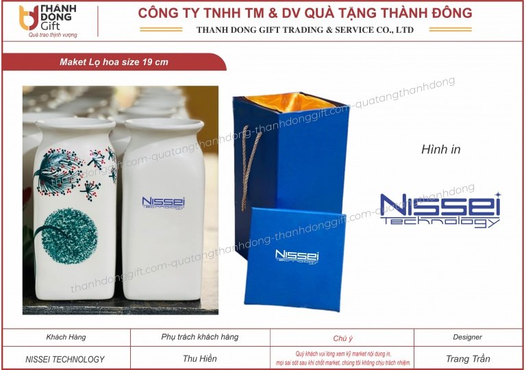 lọ hoa bát tràng - nissei