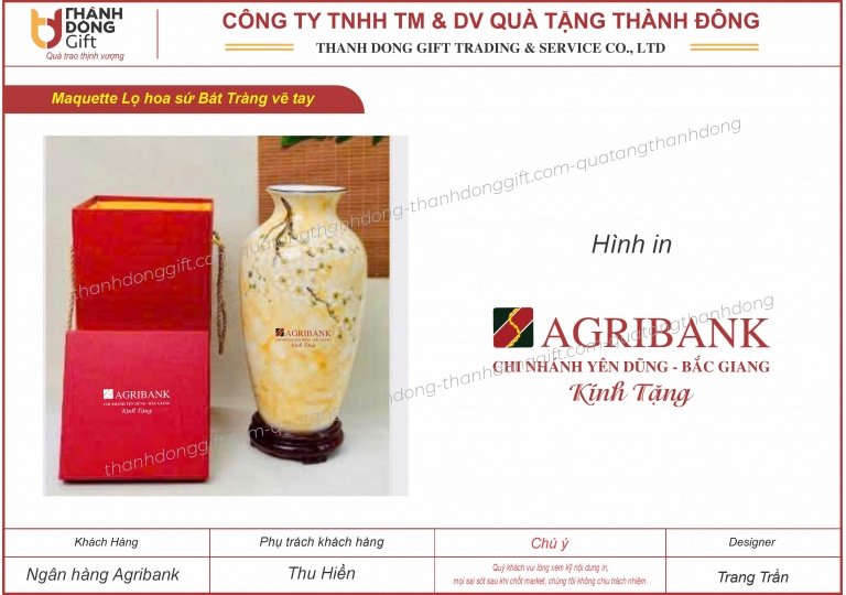 lọ hoa sứ bát tràng - agribank Yên dũng