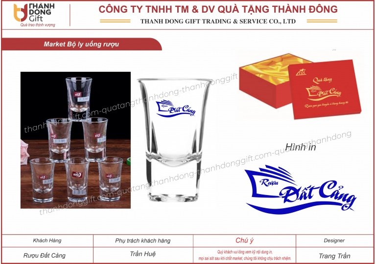 ly rượu nhỏ - rượu đất cảng 