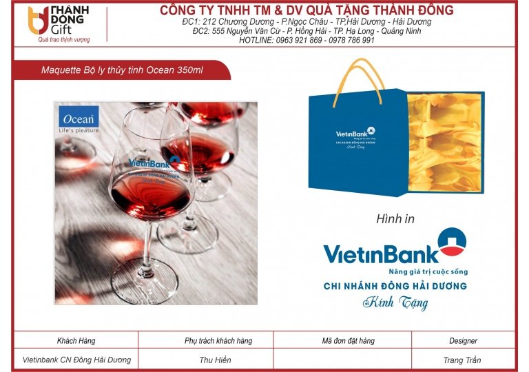 ly thủy tinh ocean - vietinbank chi nhánh đông hải dương 