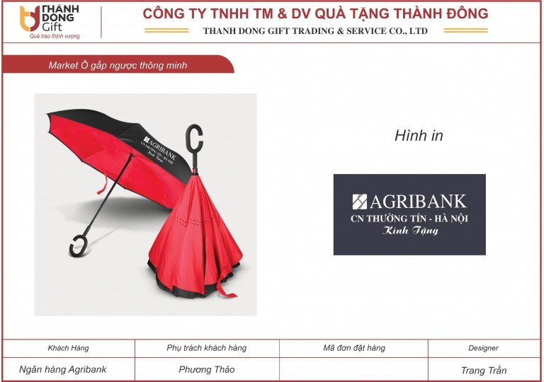 Ô gấp ngược - Agribank Chi nhánh Thường Tín