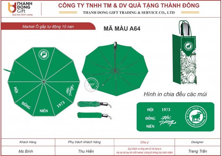 Ô gấp tự động - Hội đồng niên 1973 Hải Phòng