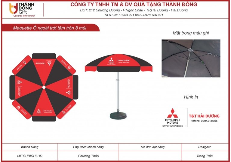 Ô tròn ngoài trời - Mitsubishi Hải Dương