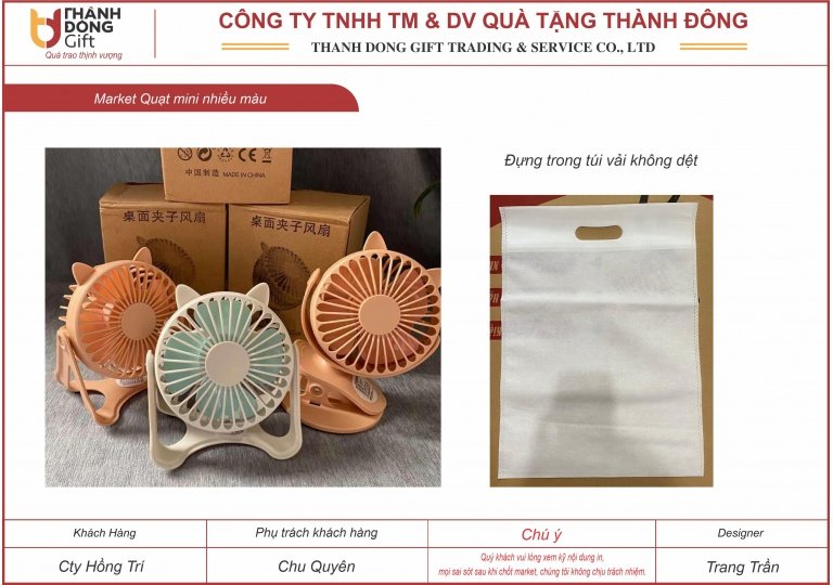Quạt mini để bàn 