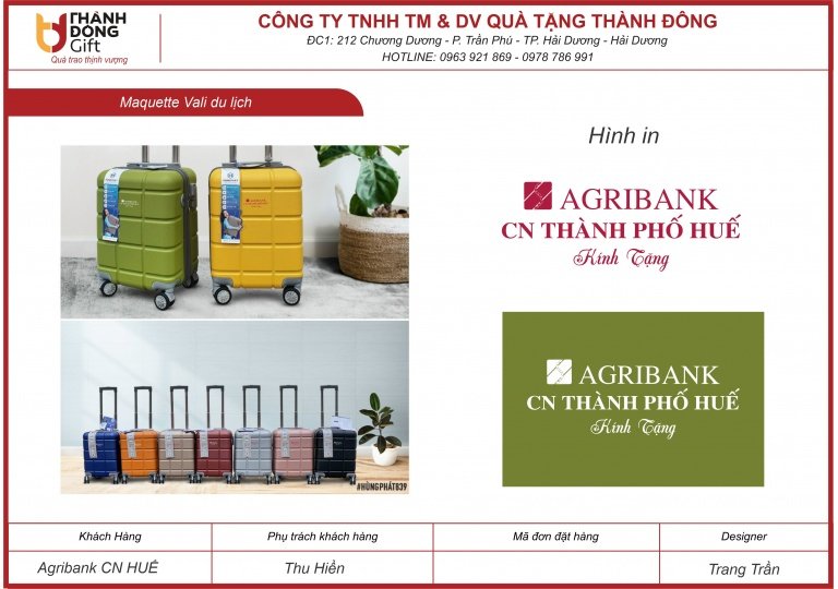 Vali - Agribank Huế
